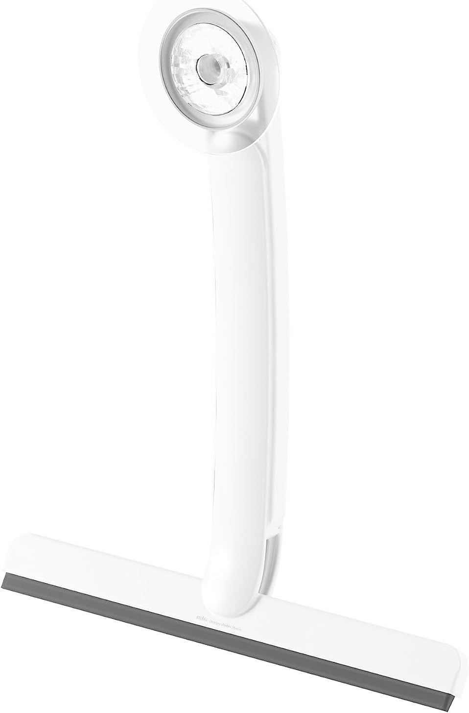 Umbra Flex Selbstklebender Duschabzieher für Badezimmerspiegel, Fenster oder Glaskabinen, Weiss