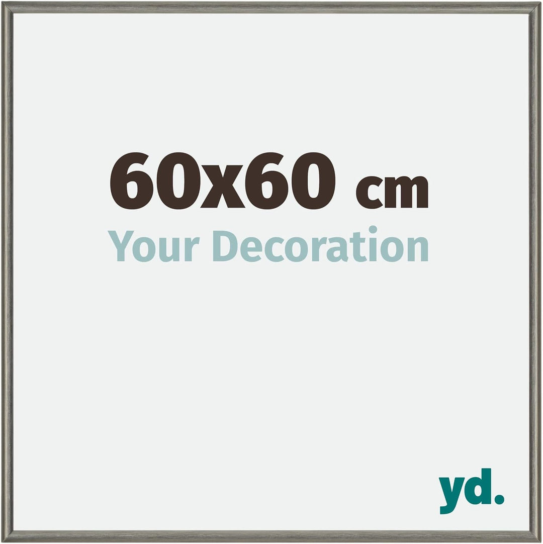 yd. Your Decoration - Bilderrahmen 60x60 cm - Bilderrahmen aus Aluminium mit Acrylglas - Antireflex