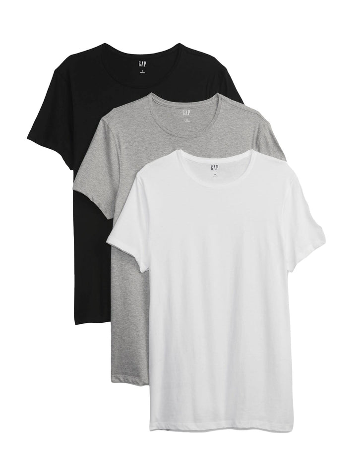 GAP Herren Klassisches Baumwoll-t-Shirt, 3er-Pack 3er Pack Cotton Classic Tee T-Shirt S Mehrfarbig/M