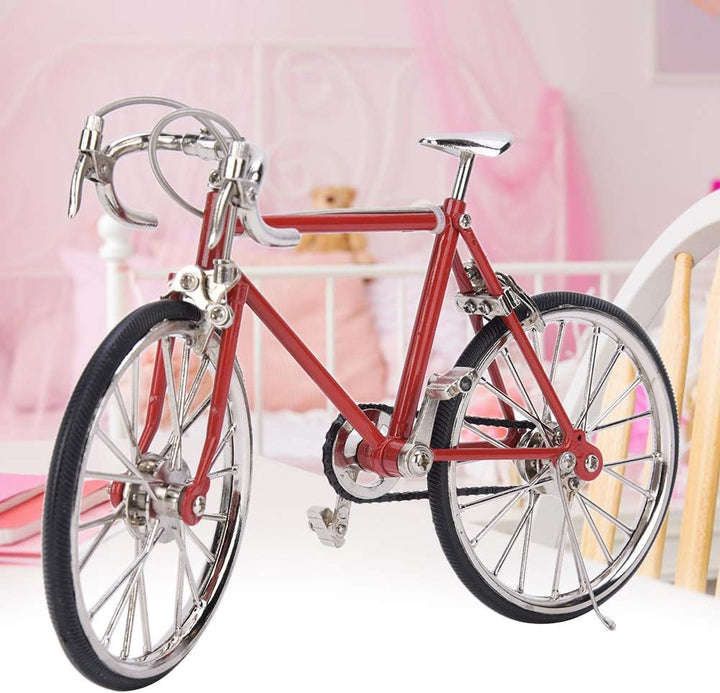 1:12 Mini Puppenhaus Fahrrad realistische Legierung Miniatur Fahrrad Fahrzeugmodell Spielzeug Puppen