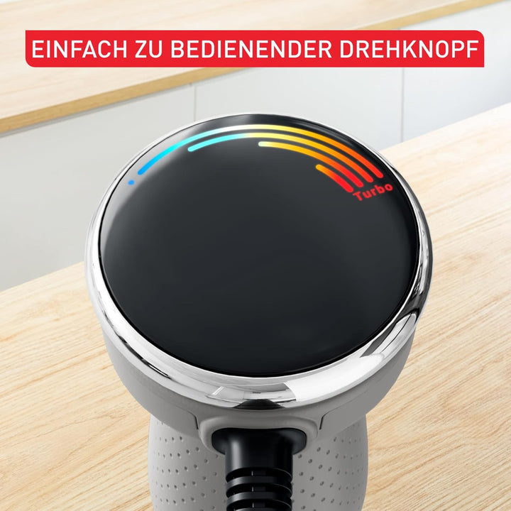 Tefal Quickchef+ Stabmixer, Powelix-Klingentechnologie, 20 Geschwindigkeitsstufen, Turbomodus, kompa