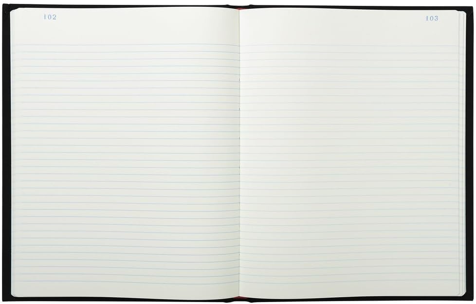 Exacompta 6422E Register, 32 x 25 cm, liniert, 200 Seiten, Schwarz