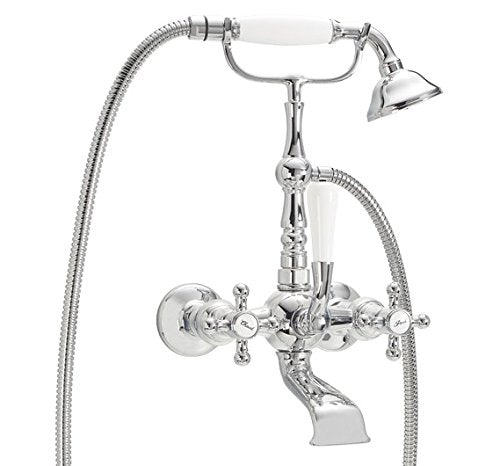 Grünblatt Nostalgie Landhausstil Badarmatur Einhebelmischer Wasserhahn (Badwannenarmatur), Badwannen