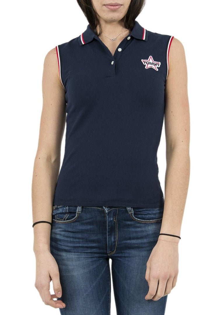 Tommy Jeans Badge W Polo Black Iris