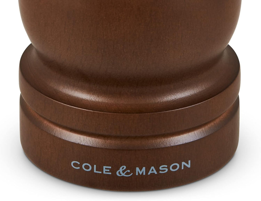Cole & Mason HB0644P Forest Capstan Pfeffermühle, Dunkles Holz, 165mm, Precision+, Enthält 1 x Pfeff