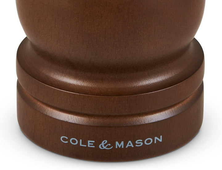 Cole & Mason HB0644P Forest Capstan Pfeffermühle, Dunkles Holz, 165mm, Precision+, Enthält 1 x Pfeff