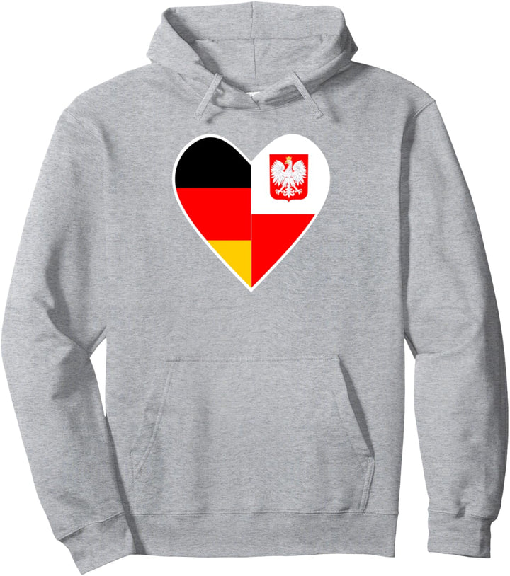 Nationalität & Freundschaft - Deutsch und Polen - Herz Pullover Hoodie