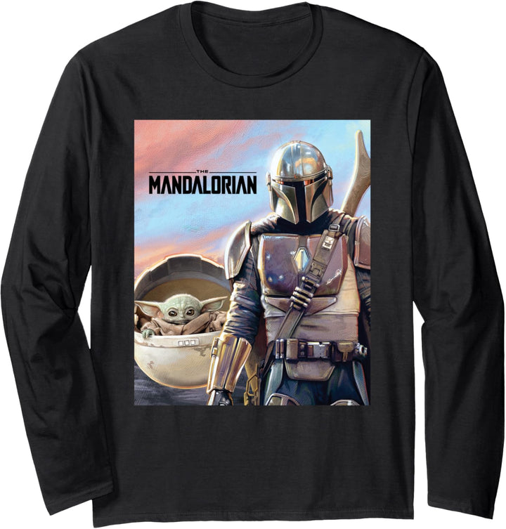 Star Wars The Mandalorian The Child Painting Langarmshirt