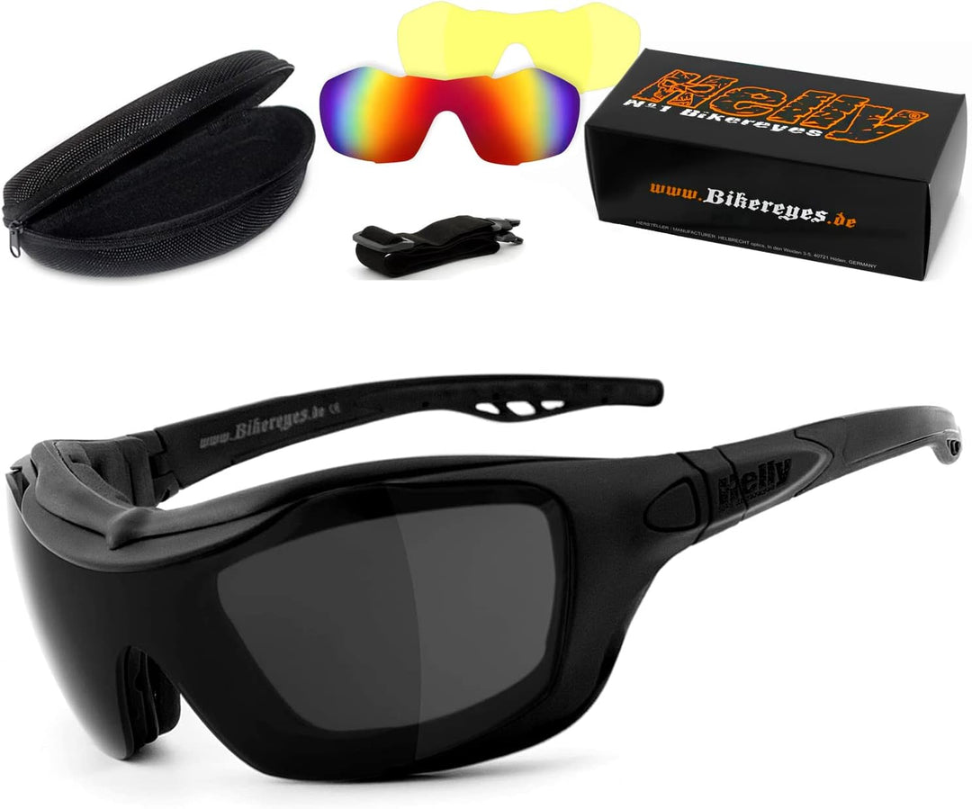 HELLY Bikereyes HELLY - No.1 Bikereyes Reitbrille Sonnenbrille Motorrad-Sonnenbrille gepolstertes HL