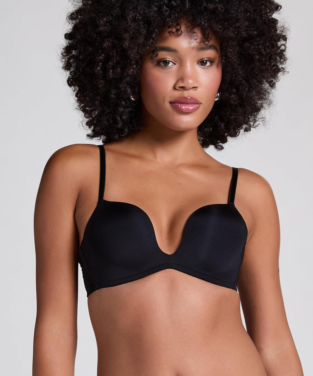 Hunkemöller Vorgeformter Push-up-Bügel-BH Deep-V - - 75C Caviar, 75C Caviar