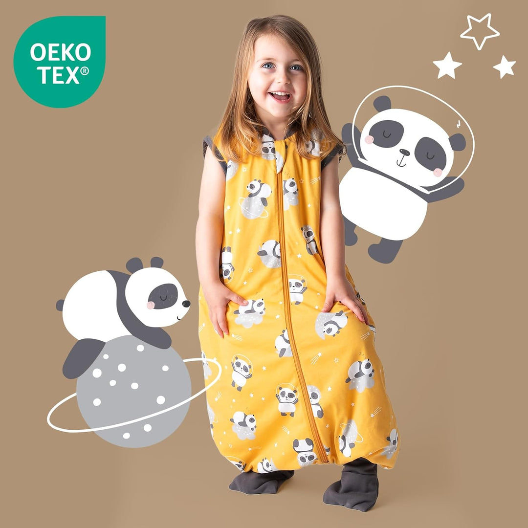 Schlummersack Baby Schlafsack mit Füssen Sommer 1 Tog dünn | Schlafsack mit Beinen und verlängerten