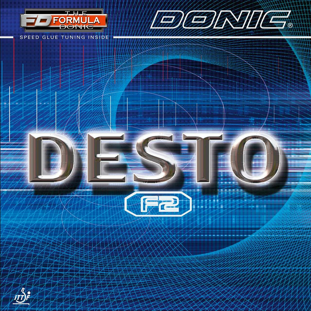 DONIC Belag Desto F2 Farbe 1,8 mm, rot, Grösse 1,8 mm, rot