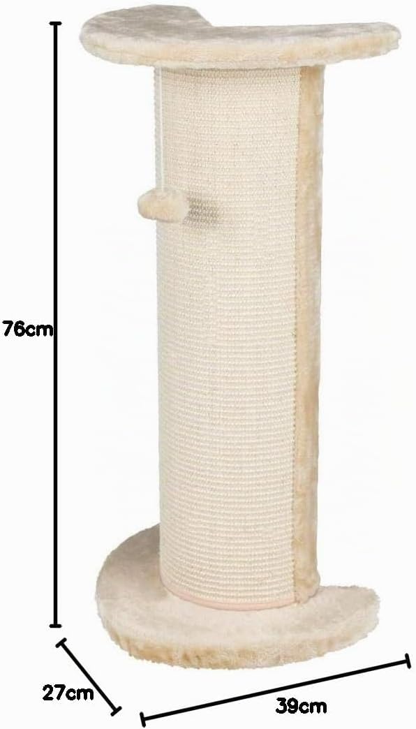 Trixie 4350 Kratzsäule Lorca, 75 cm, beige/natur 75cm beige/natur, 75cm beige/natur
