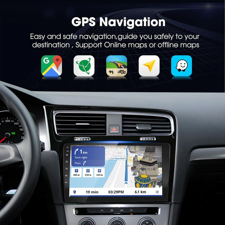 LEXXSON Android Auto Carplay Autoradio für VW Golf 7 MK7 Golf VII 2012-2020,10,1 Zoll Touchscreen AM
