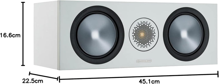 Monitor Audio Bronze C150 6G | Farbe: Weiss | Center-Lautprecher | Stück | Heimkino | 2-Wege | 8 Ohm