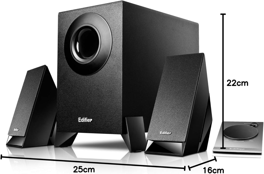 Edifier M1360 2.1 Lautsprechersystem/pc-lautsprecher mit Kabelfernbedienung