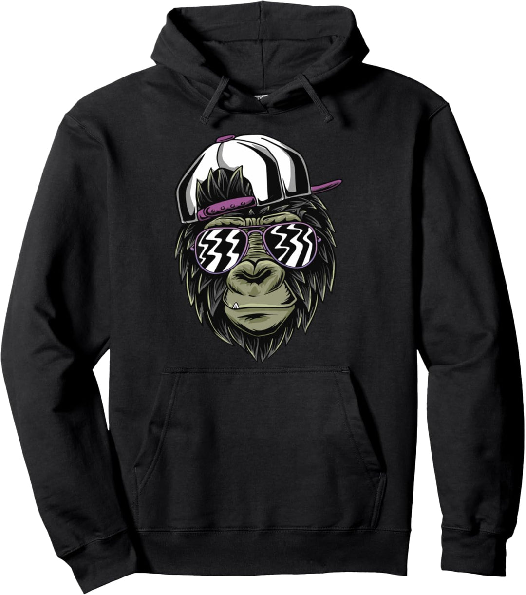 Cooler stylischer Affen-Gorilla Pullover Hoodie