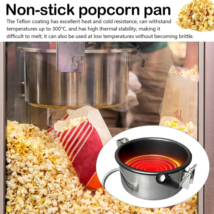 Heissluft Popcornmaschine Zubehör, Popcorntopf 2 Holes-15mm Elektrische Handgekurbelte Popcorn-Herst