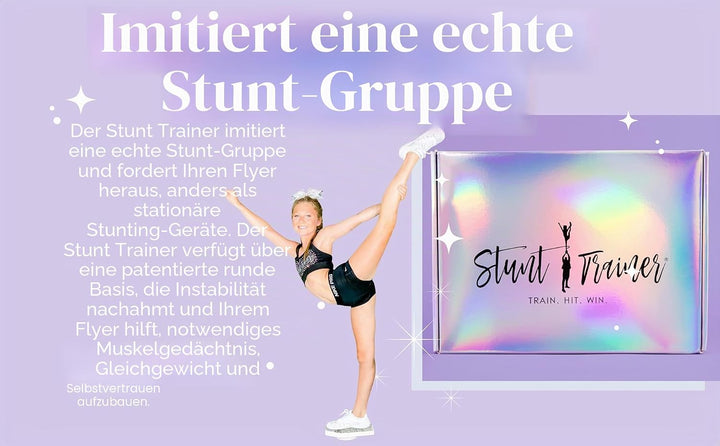 Stunt Trainer Cheer Ständer für Cheerleading Flyer Balance und Stunting Cheerleader Trainingsbrett A