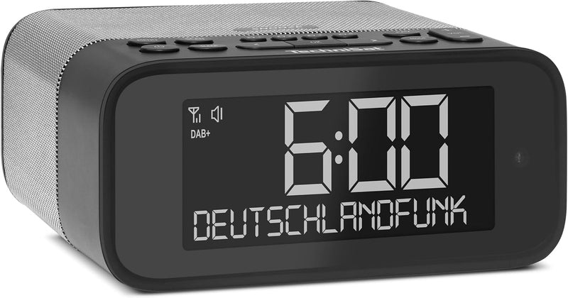 TechniSat DIGITRADIO 52 BT– DAB Radiowecker (Uhrenradio, Wecker, DAB+, UKW, Snooze-Funktion, Sleepti