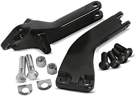 Sozius Fussrasten-Halter für Harley Davidson Dyna Low Rider S 16-17 schwarz