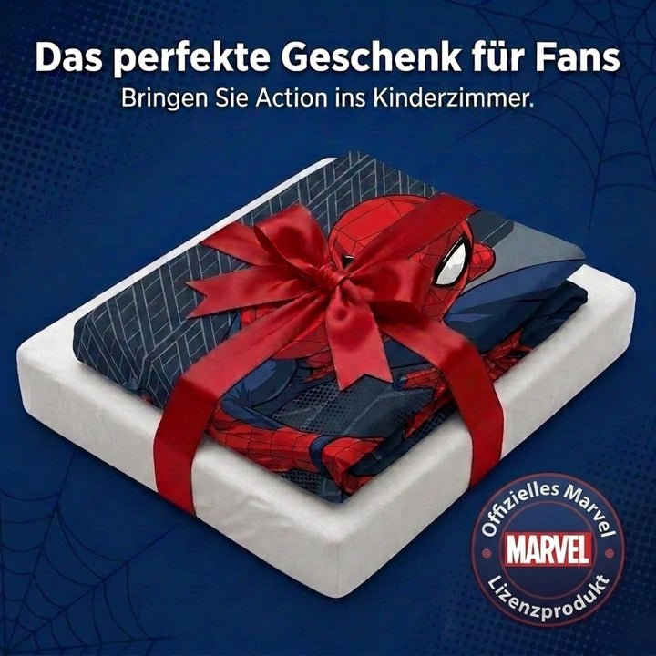 Jay Franco Marvel Spiderman City Streets Doppelbettgrösse mit Bettbezug 200x200cm + 2 Kissenbezügen