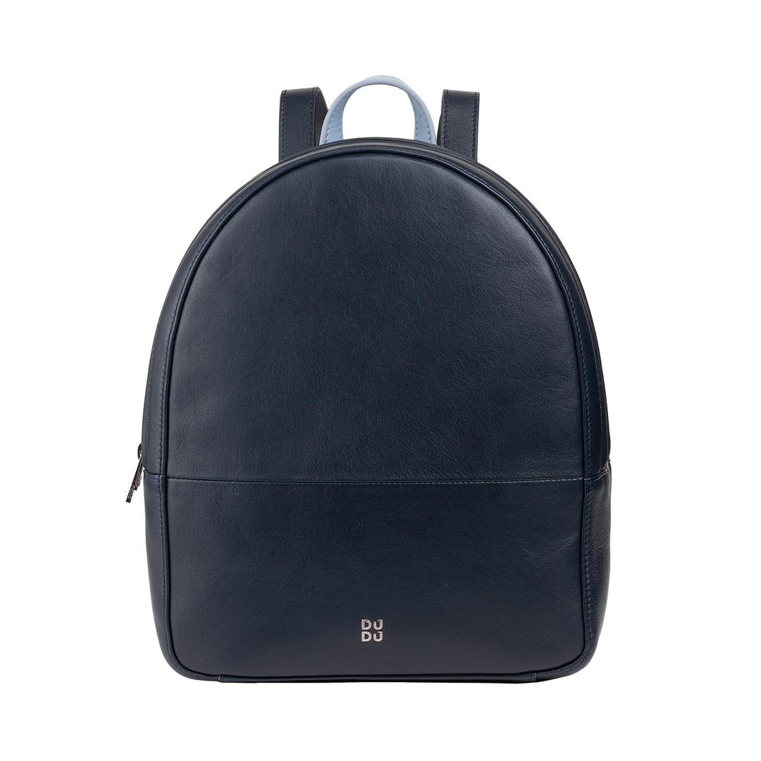 DuDu Rucksack Damen Bunt Sommerlich aus weichem Leder Rucksack Multicolor mit doppeltem Reissverschl