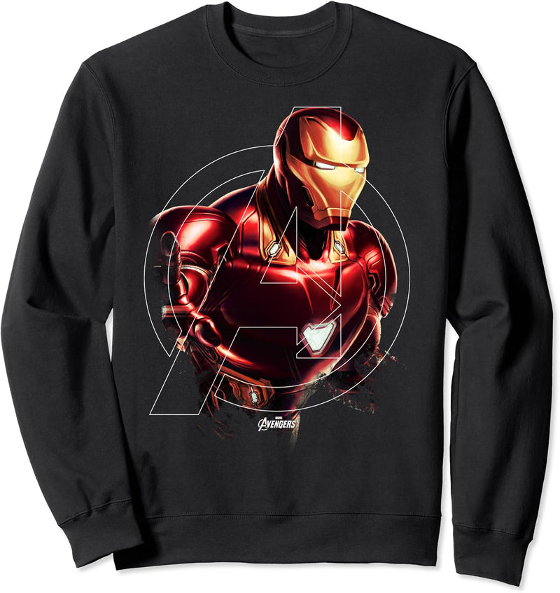 Marvel Avengers: Endgame Iron Man Logo Portrait Sweatshirt