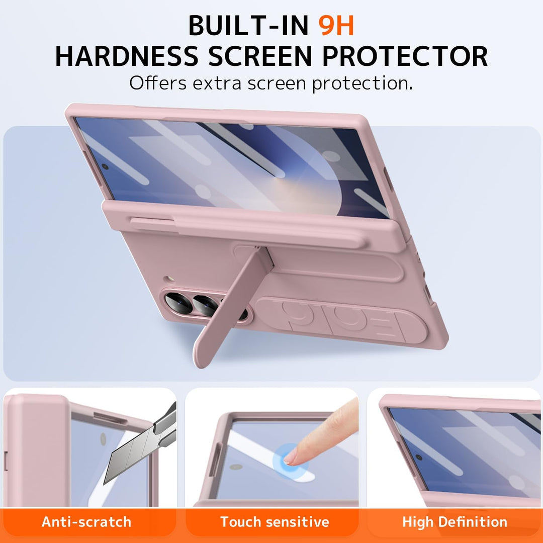 NINKI für Samsung Galaxy Z Fold 5 Hülle mit Displayschutz Samsung Fold 5 Hülle mit Stift Halter Gala