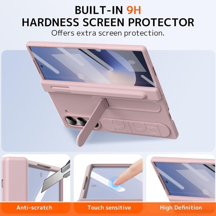 NINKI für Samsung Galaxy Z Fold 5 Hülle mit Displayschutz Samsung Fold 5 Hülle mit Stift Halter Gala