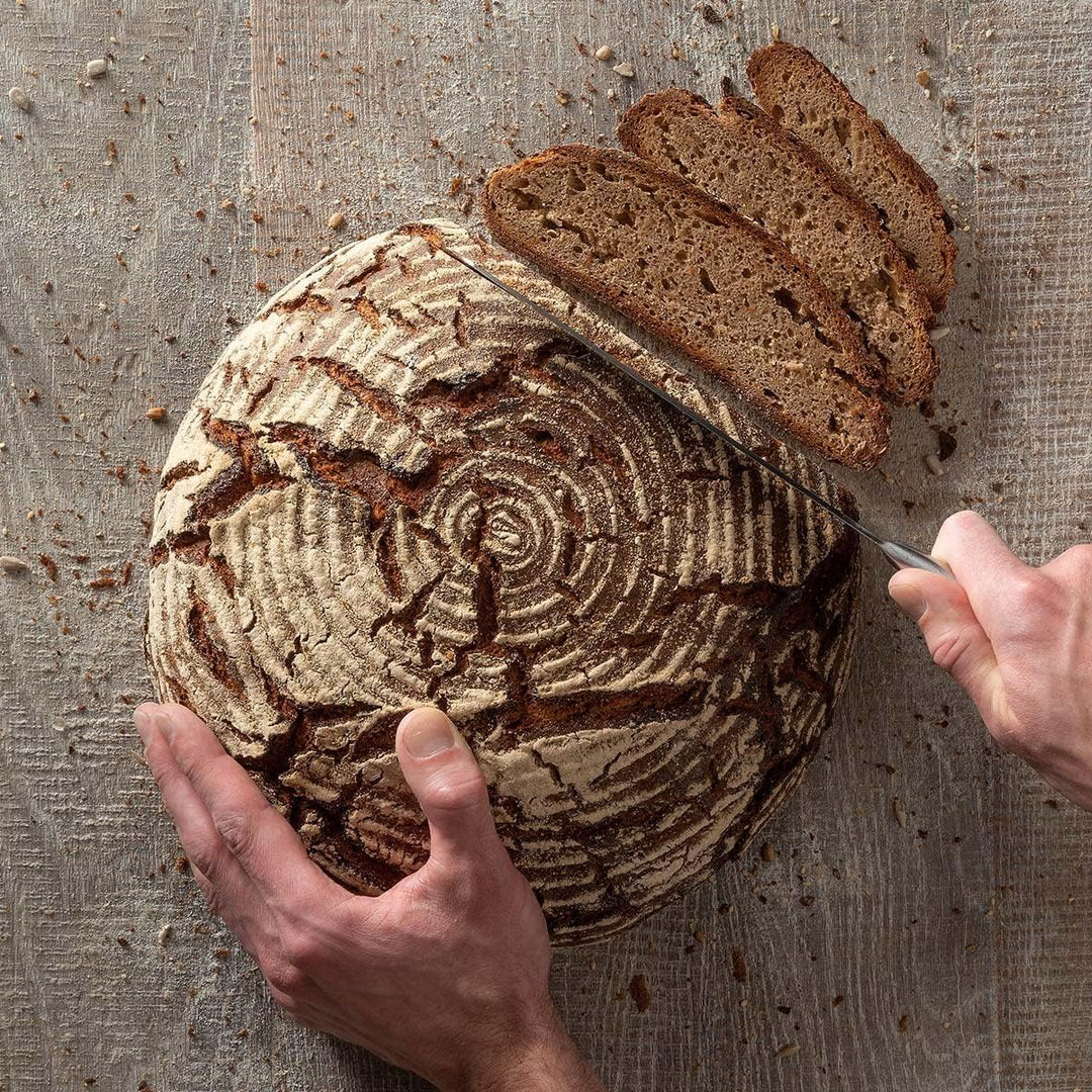 Zenker Gärkorb rund Ø27 cm – Gärkörbchen aus natürlichem Rattan für selbstgemachtes Brot – Versorgt
