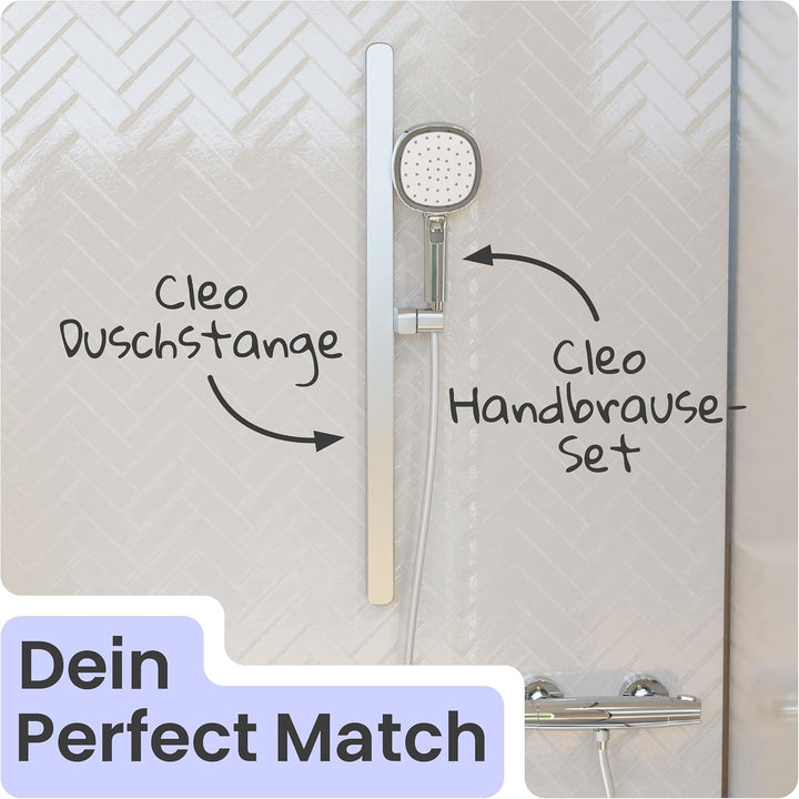 instmaier Cleo | Handbrause | Duschschlauch | iF Design Award |Chrom/Weiss Chrom / Weiss, Chrom / We