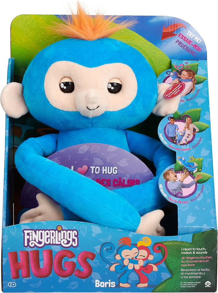Wow Wee 3531 WOWWEE Fingerlings Hugs AFFE blau, Blue
