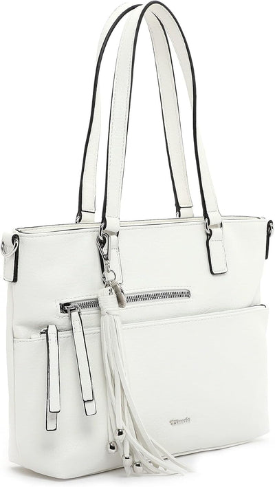 Tamaris Shopper Adele 30476 Damen Handtaschen Uni Einheitsgrösse White 300, Einheitsgrösse White 300