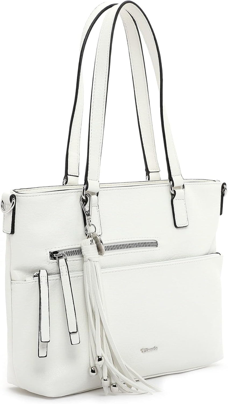 Tamaris Shopper Adele 30476 Damen Handtaschen Uni Einheitsgrösse White 300, Einheitsgrösse White 300