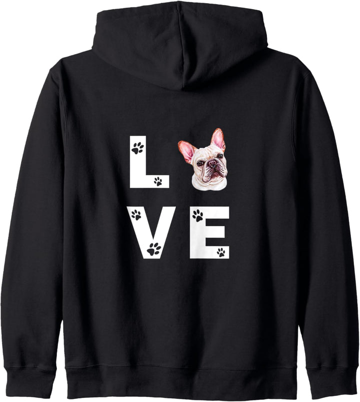 FRENCHIE Hund Love Hundebesitzer Geschenk Kapuzenjacke