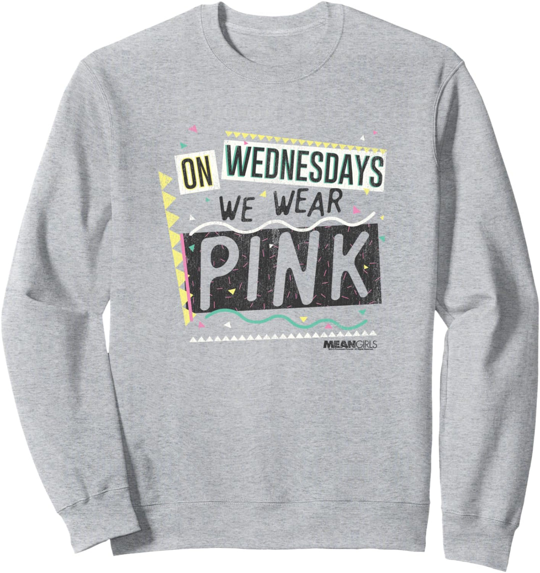 Mean Girls On Wednesdays We Wear Pink Sweatshirt