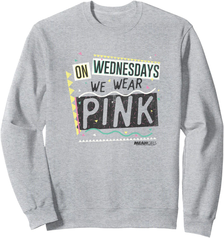 Mean Girls On Wednesdays We Wear Pink Sweatshirt