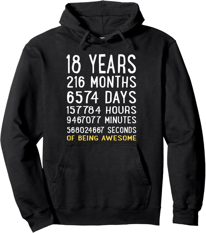 18 jahre Junge mädchen Geburtstag Pullover Hoodie