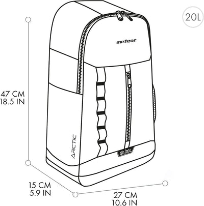 meteor 10 und 20L Kuhl-Rucksack Kühltasche Isolier-Rucksack Lunch Rucksack Kühlbox Picknick Rucksack