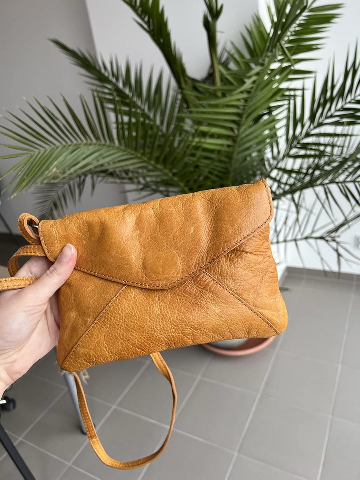 Gusti Umhängetasche Leder - Karisma Handtasche Ledertasche Vintage Braun, Braun