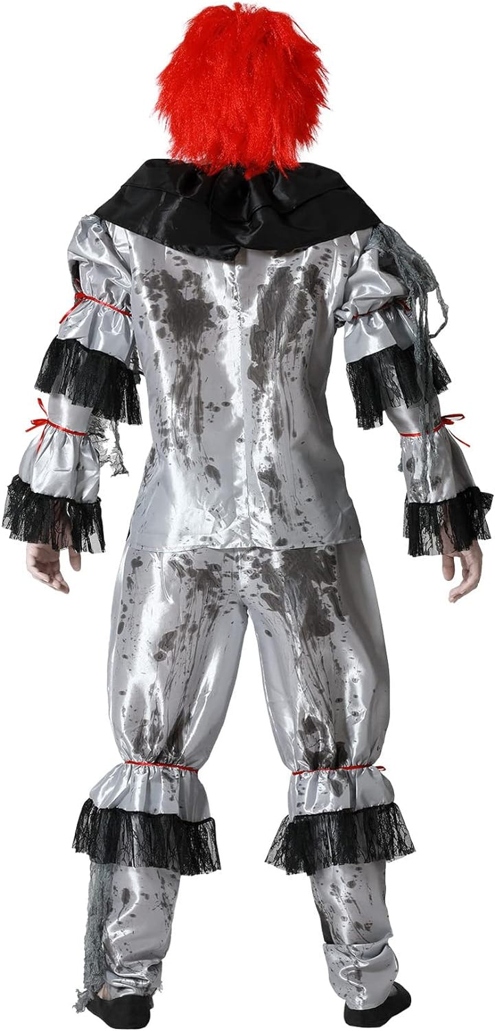 Atosa Clown-Kostüm für Herren, Grau XL Grau, XL Grau