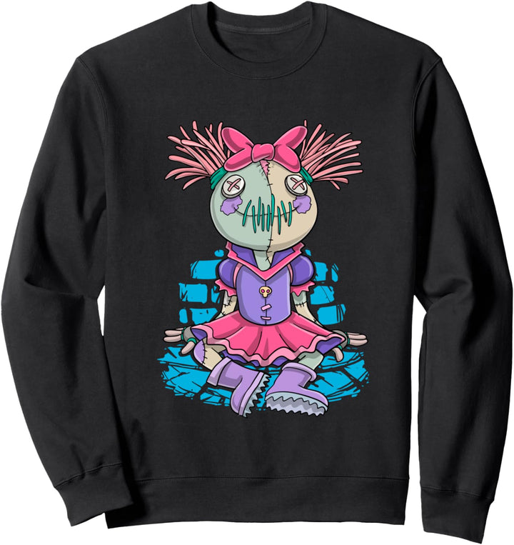 Pastell Goth Kawaii Voodoo Puppe Sweatshirt