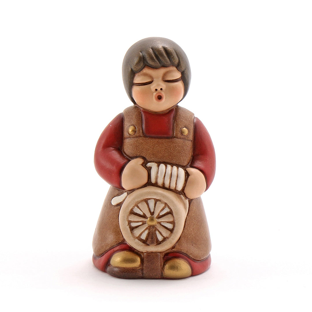 THUN Damen mit Seilmacher Klassische Krippe, Keramik, Bunt, Unico