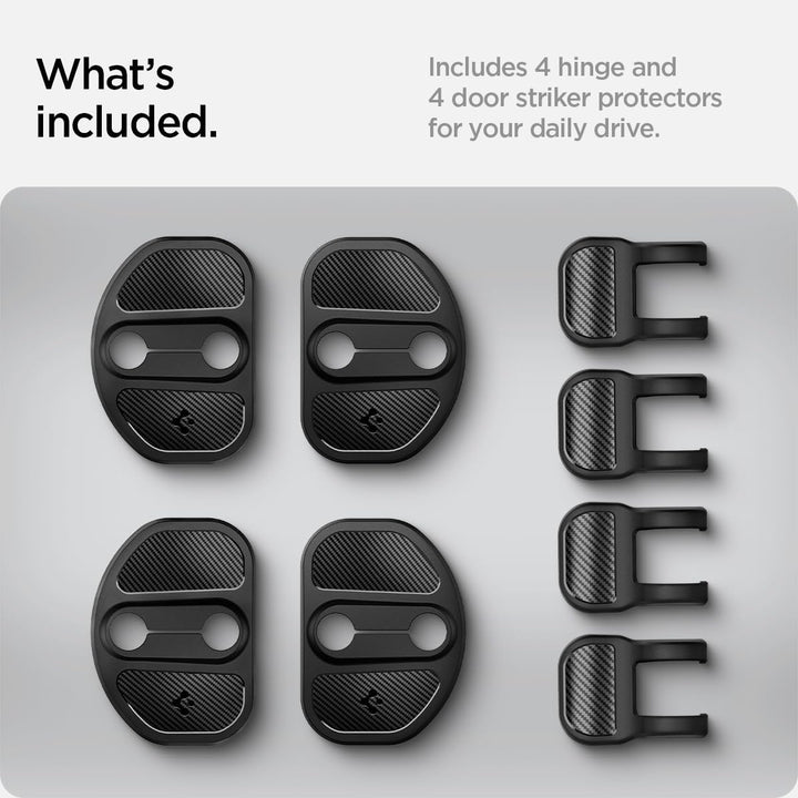 Spigen Tesla Model Y Juniper 2026 und Model 3 (~2023) Türschlossabdeckung, 4 Stücke Door Lock Cover