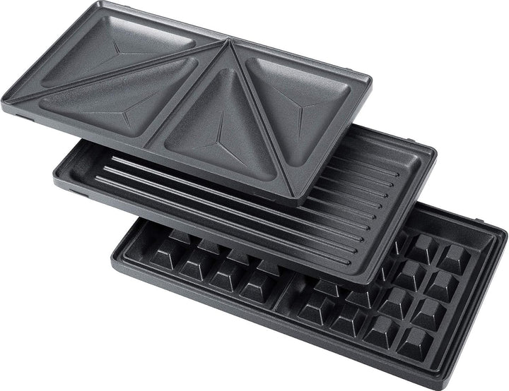 Steba 18-64-00 SG 65 Sandwichmaker | 3er Set antihaftbeschichtete Platten sind auf Knopfdruck leicht