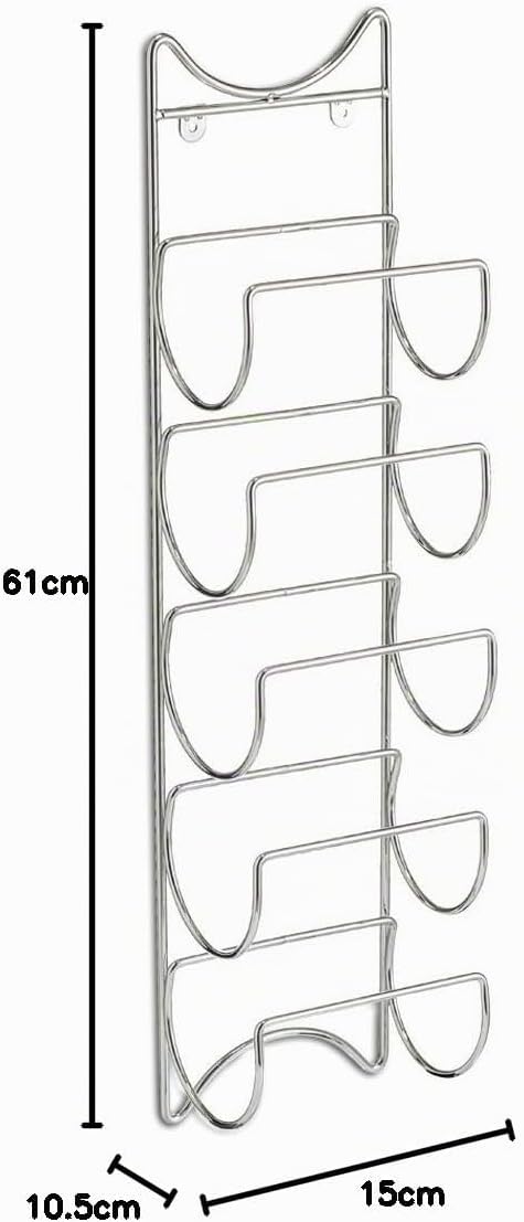 Zeller 27373 Flaschenhalter, Verchromt, Metall, 15 x 10.5 x 61 cm