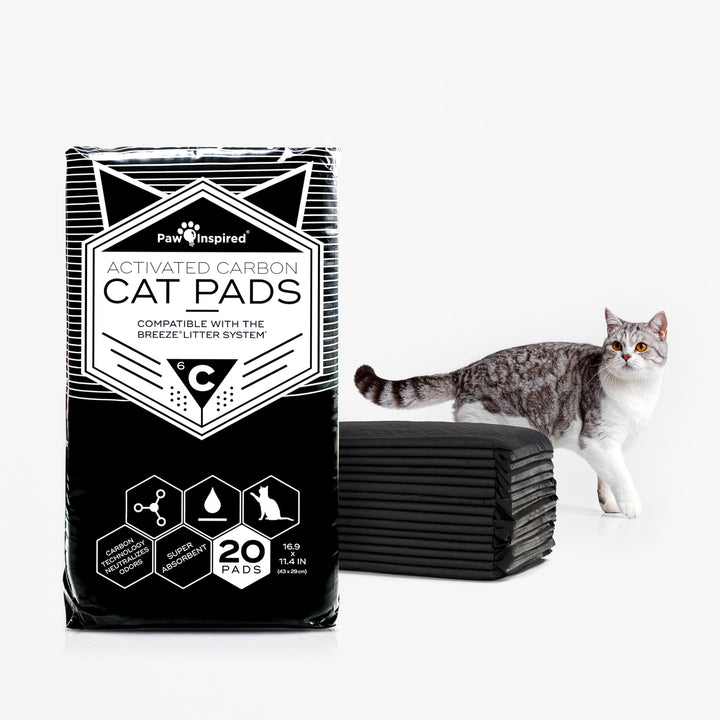 Paw Inspired Peritas Katzenunterlage, Kohlenstoffaktiviert, 20 Stück Carbon 20 Count, Carbon 20 Coun