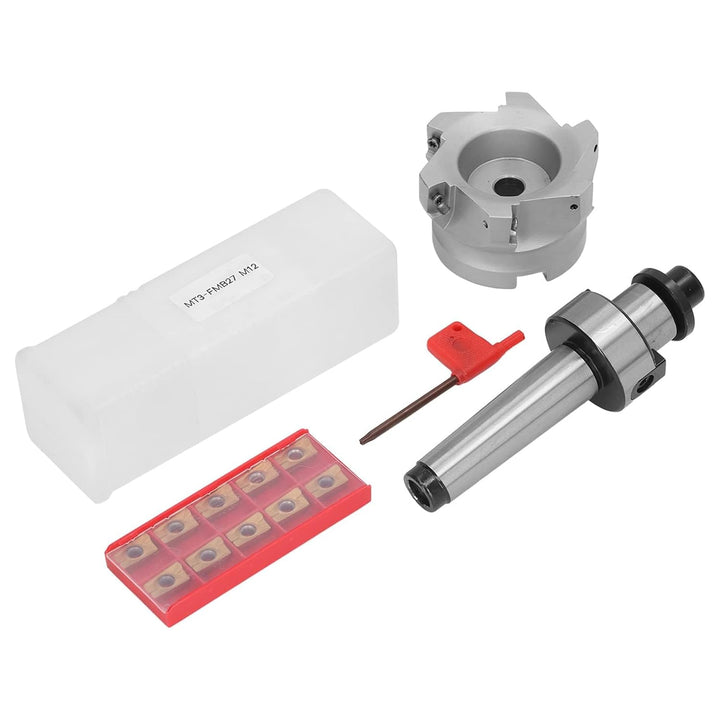 Fräserhalter-Set Planfräswerkzeug MT3 FMB27 Fräserhalter BAP 400R 80 27 6T Planfräser mit 1604APMT-E