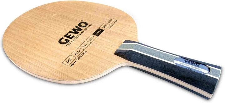 GEWO Power Control Tischtennisholz / 5-lagig, kontrolliert & präzise/für spinfreudiges Offensiv- und